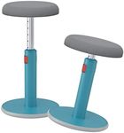 Leitz Active Sit Stand Stool, Ergonomic Height Adjustable 46cm to 79cm Wobble Stool, Round Swivel Office Desk Chair/Stool, Ergo Cosy Range, Calm Blue, 65180061