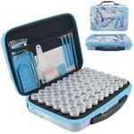 LIRUNQIU Diamond Painting Storage Containers, 60 Slots Diamond Art Accessories and Tools Kits Storage Box for Jewelry Beads