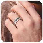 Spinner Rings for Men Stainless Ste