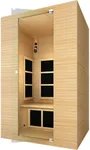 JNH Lifestyles Joyous Flex 2 Person Low EMF Far Infrared Sauna with Reversible Door