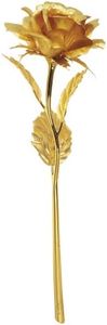 "RosensForever" 24k 6-inch Gold Foil Rose - Best Valentine's Day Gifts - Handcrafted & Last Forever! Gift Box and Gift Card Included
