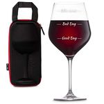 diVinto Giant Wine Glass in Extreme Case, Extra Large Wine Glass, Holds a Full Bottle, 860 ml, Real Glass