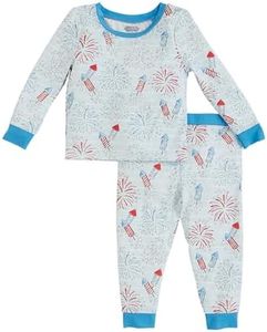 Mud Pie Boys Firework Glow Pjs