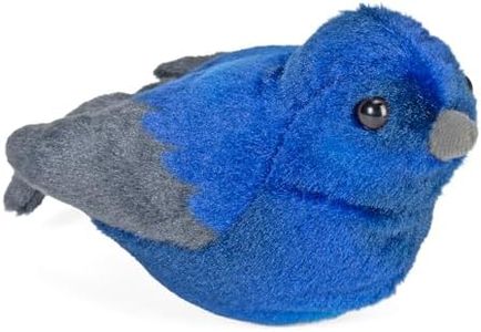 Wild Republic Audubon Birds Purple Plush with Authentic Sound, Stuffed Animal Toys for Kids & Birders, Purple Martin, 7"