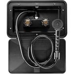 RVMATE RV Exterior Shower Box Kit RV Outdoor Shower Box Kit Faucet Replacement with Shower Head & Hose (Black)