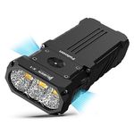 WUBEN X1 Torch Rechargeable 12000 Lumens, Super Bright Tactical Torch, Fast Charging 7 Light Modes Programmable, IP55 Waterproof High Powered Torches for Hunting, Rescue, Adventure