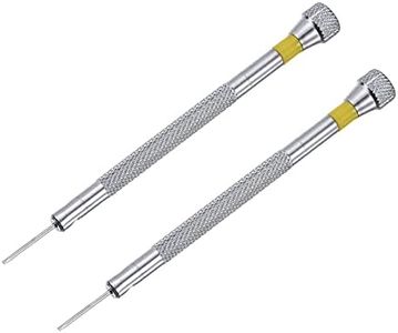 uxcell Micro Precision Screwdriver, 0.8mm Slotted Head for Watch Eyeglasses Electronics Repair 2 Pcs