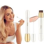 2 in 1 Foundation for Anti-Wrinkle Concealer 2 in 1 - Foundation + Anti-Wrinkle Concealer Double Head Concealer Foundation Anti-wrinkle Conceale Wrinkle Free and Light Face Contour Concealer (#03)