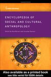 Encyclopedia of Social and Cultural Anthropology