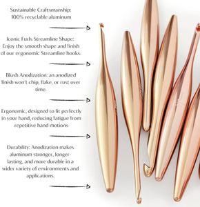 Furls Streamline Crochet Hook 3.5mm – Blush Ergonomic Design
