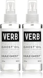VERB Ghost Oil, 4 fl oz- Weightless Hair Oil for Fine to Medium Hair – Smooths Frizz, Adds Shine – No Parabens, Gluten or Harmful Sulfates, (Pack of 2)