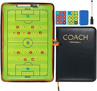 VolksRose Soccer Coaching Board, Magnetic Soccer Football Tactics Strategy Board, Erasable Coaches Board Clipboard with Magnets Marker Pen, Coach Training Equipment for Teaching and Game Plan