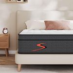 Sweetnight Queen Mattress, 12 Inch Queen Size Mattress in a Box, Gel Memory Foam Hybrid Mattress with Individually Pocketed Springs for Motion Isolation & Support