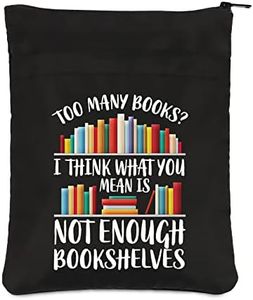 PLITI Bookworm - Custodia per libri per amanti dei libri, regalo per club letterari, libri a tema, regalo per libri (abbastanza scaffali BSblU)