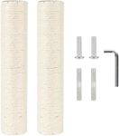 NEUMIHARO 2.9in 7.4cm Diameter Cat Tree Replacement Post Pole Parts Sisal (M10, 35cm/13.8in)