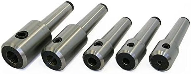 #3 Morse Taper End Mill Holder Set, 5 Piece - Drawbar Thread 3/8"-16, End Mills with Shanks 3/16", 3/8", 1/2", 5/8", and 3/4", LittleMachineShop.com (1636)