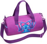 Disney Kids Sports Bag, 40 x 20 x 20cm 2 Pockets Adjustable Strap (Purple Stitch)