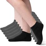 Silky Toes Kids Rayon Bamboo Ankle Socks Athletic Seamless Toe with Cushion, 3-6 Pairs Boys Girls No Show Socks