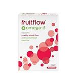 Fruitflow+ Omega-3 | Health Supplement | Maintains Healthy Blood Flow & Normal Heart Function | Supporting Cardiovascular Health | Contains DHA & EPA | 30 Capsules | One-a-Day