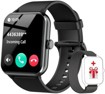 Smart Watch for Men Women, Make/Answer Calls, AI Voice, 1.85'' Fitness Watch with SpO2 Heart Rate Sleep Monitor, Fitness Tracker 100+ Sports Modes, Calorie Step Counter Smartwatch for Android iOS