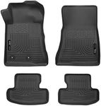 Husky Liners 99371 Black Weather Beater Front and 2nd Seat Floor Liners Fits 2015-2019 Ford Mustang