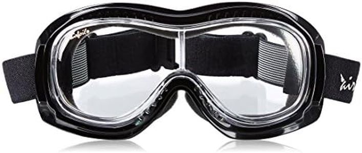 Pacific Coast Airfoil Padded 'Fit Over Glasses' Riding Goggles (Black Frame/Clear Lens)