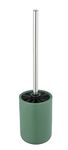 Allstar Olinda Toilet Brush Set Green Bathroom Accessories with Matt Finish, Ceramic, 9,5 x 40 x 9,5 cm