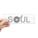 CafePress Soul Music Vinyl Sticker (Bumper) 10"x3" Rectangle Bumper Sticker Car Decal