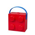 LEGO Lunch Box with Handle Red - Portable Lunch Box for Kids & Adults, Food Storage Container with Lid, Dishwasher Safe, 2.1L, lunch bag, snack box