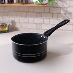 The Earth Store Ecoluxe 20 CM Non-Stick Sauce Pan/Tea Pan/Milk Pan/Tapeli Patila/Sauce Pot Saucepan with Handle cookware Gas & Induction Compatible 2 litres Capacity- Large