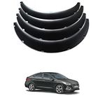 XZRTZ Fender Flares Over Wide Body Wheel Arches Auto Car Kit Mudguards Bolt On Pocket Rivet Style Compatible with Verna