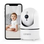 Baby Monitor, 1080P Indoor Camera with Audio and Night Vision, WiFi Surveillance Camera Security Home Dog Pet Monitor with App,Motion Sensor Detection 2 Way Audio WiFi Alexa Camera