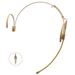 J K Pro Earhook Headset Headworn Microphone MIC-J 060 Compatible with Sennheiser Wireless Bodypack Transmitter - 1/8'' TRS Locking Screw Plug