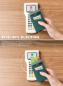 VULKIT RFID Metal Card Holder – Slim Wallet for Credit Cards