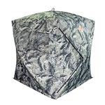 THUNDERBAY SPUR Collector 2 Person Hunting Blind, Portable Ground Blind with Silent Sliding Window, Green Camo