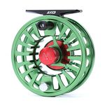 Maxcatch Avid Fly Reel and with CNC-machined Aluminum Alloy Body 1/3,3/4, 5/6, 7/8,9/10wt (Green, 5/6 wt)