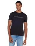 Tommy Hilfiger Men's Core Tommy Logo T-Shirt, Black, 3XL