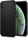 iPhone Xs/X Case, Genuine SPIGEN Soft TPU Liquid Air Armor Slim Cover for Apple - Black