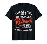 The Legend Has Retired Men Officer Officially Retirement T-Shirt