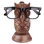 Owl Spectacle Holder Wooden Eyeglass Stand Handmade Display Optical Glasses Accessories
