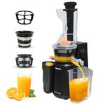 INALSA Professional Cold Press Juicer With 400 Watts Super Silent Dc Motor|82 Mm Feeding Chute|Slow Juicer With 7 Stage Spiral Auger|Whole Fruit&Vegetable Juice|Reverse Function|Bpa Free(Nutri N Vit)