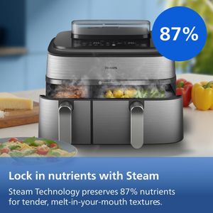 Philips 5000 Dual Basket Air Fryer 9L – Large Capacity