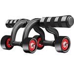 GOCART WITH G LOGO AB Roller Exerciser for Abdominal Stomach Exercise Training Equipment (4 Wheel AB Roller)