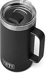 YETI Rambler, Vacuum Insulated Stainless Steel Mug with Magslider Lid, Black, 24oz (710ml)