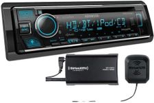 KENWOOD KDC-X705 CD Receiver with Bluetooth, HD Radio, Alexa Built-in Spotify and Pandora Link for iPhone or Android Phones, SiriusXM Read, (3) 5Volt Pre-Outs | Plus SXV300V1 SiriusXM Tuner