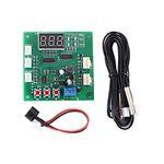 Driver Module, DC 12V 24V 48V 2 Channel PWM 4-Wire Fan Temperature Controller Speed Governor Display Module for PC Fan/Alarm