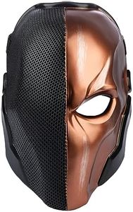 Black-Orange Resin Helmet Men Assassin Anime Mask for Adults Halloween Cosplay Costume Collectibles
