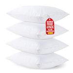 Utopia Bedding Set of 4 Waterproof Pillow Protectors with Zipper King Size (White), Ultra Soft Pillow Covers, Bed Bug and Dust Mite Proof Pillow Encasements, Moisture Wicking Pillow Cases
