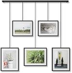 Umbra Exhibit Wall Frame with Metal Rod for Hanging-Rimless Design-Suitable for Living Room