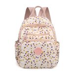 YANAIER Backpack for Women Girls Fashion Mini Backpack Purse Light Casual Daypack Travel Small Rucksack Teens Colorful dots